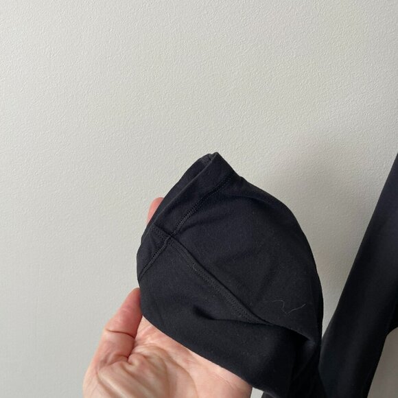 Lululemon Soft Jersey 1/2 Zip Long Sleeve Activewear T-Shirt Black Medium - Picture 5 of 7